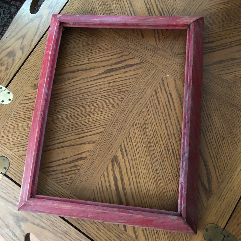 Vintage Red Wood Frame